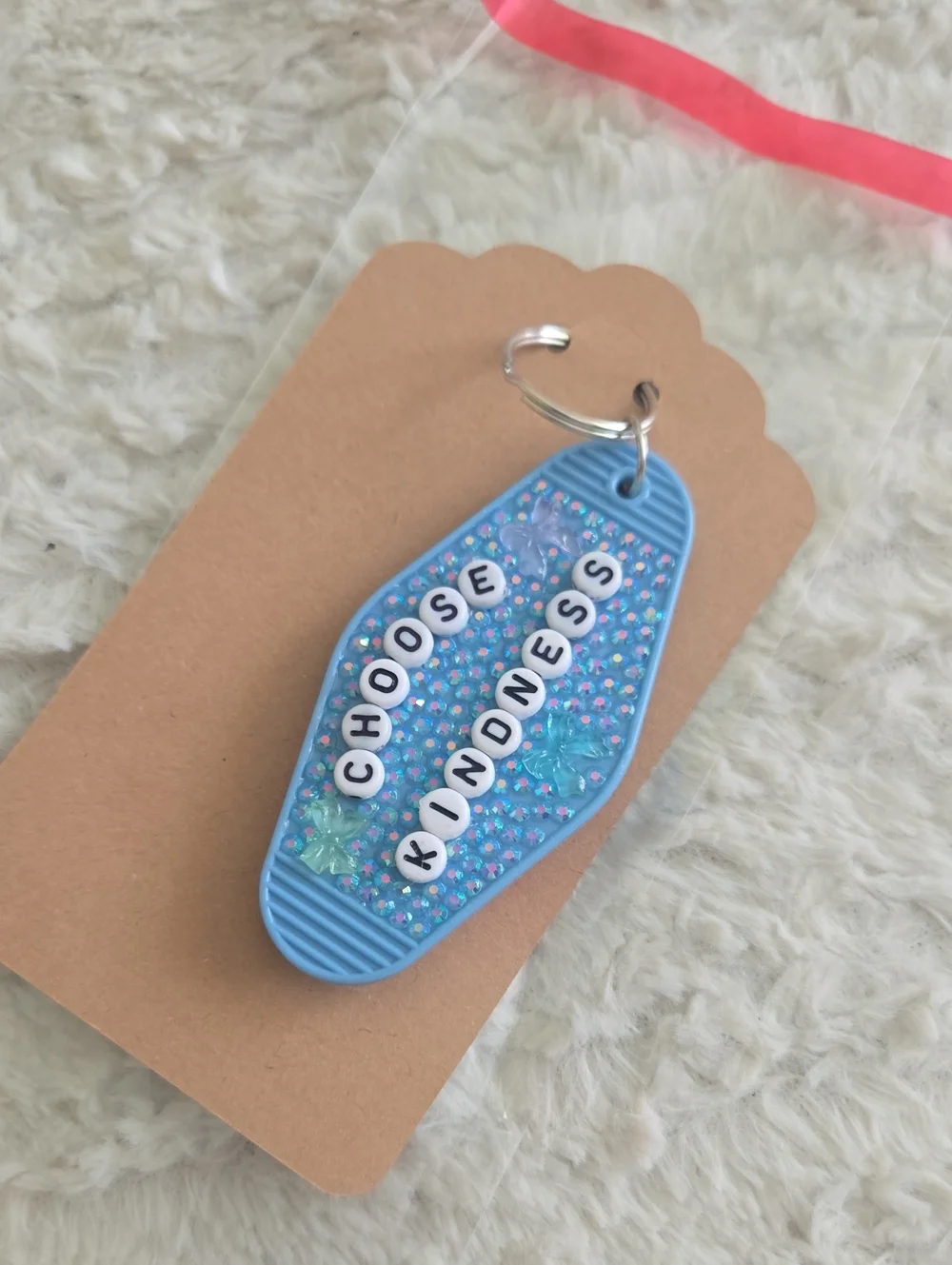 Keychain Handmade Blue 